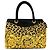 Versace Vintage Baroque Handtasche Schwarz Gelb