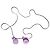 Collana Chanel Chance Eau Tendre Fiore Rosa e Flacone Argento