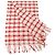 Chanel Red and White Wool Stole - view 2
