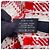 Chanel Red and White Wool Stole - view 6