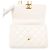 Borsa a tracolla con catena Chanel Matelassé Bianco - vista 6
