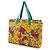 Hermès Hermes Große Tote/Schultertasche mit Botanical Bird Print Mehrfarben Grün Gelb - Ansicht 3
