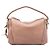 Borsa a spalla Bella Gucci in pelle di vitello martellata marrone Medium Carne