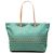 Fendi Beige Zucchino Canvas Tote Türkis