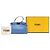 Borsa Satchel Fendi Peekaboo Iconic in Micro Nappa Blu Blu chiaro - vista 8