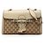 Borsa a tracolla Gucci Emily Medium in tela GG beige