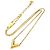 Louis Vuitton Gold Plated Essential V Halskette Gold Golden