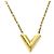 Louis Vuitton Gold Plated Essential V Halskette Gold Golden - Ansicht 2