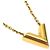 Louis Vuitton Gold Plated Essential V Halskette Gold Golden - Ansicht 4