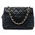 Chanel Black Petite Caviar Timeless Tote Schwarz