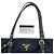 Tote Prada em Tessuto com acabamento em Saffiano azul Azul marinho - vista 15