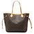 Louis Vuitton Brown Monogram Neverfull MM Marron