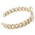 Bracciale rigido Chanel Gold CC Brass Strass Star and Coin Chain D'oro - vista 3