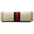 Gucci Borsa a Tracolla Ophidia Chain Piccola in Pelle di Vitello Bianca con Web Bianco - vista 3