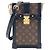 Louis Vuitton Brown Monogram Pochette Trunk Verticale Castaño