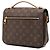 Louis Vuitton Brown Monogram Pochette Metis Marrone - vista 2