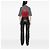 Gucci Small GG Marmont Rucksack aus gestepptem Leder in Rot - Ansicht 6