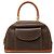 Céline Celine Brown Macadam Coated Canvas Handtasche Braun