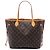 Louis Vuitton Brown Monogram Neverfull MM Castaño