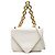 Bottega Veneta Borsa a catena a busta Mount in pelle bianca Small Bianco