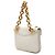 Bottega Veneta Borsa a catena a busta Mount in pelle bianca Small Bianco - vista 2