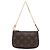 Louis Vuitton Brown Monogram Mini Pochette Accessoires Marrone