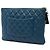 Chanel Blue Medium Quilted Lambskin Cuba La Habana O Case Clutch Blu scuro - vista 2
