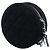 Clutch rotonda Cocostellar in camoscio trapuntato nero Chanel con catena - vista 2