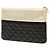 Clutch Chanel Pearl O Case in lambskin matelassé nero e vitello metallizzato, dimensione Medium - vista 2