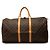 Louis Vuitton Brown Monogram Keepall 55 Marrone