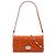 Borsa satchel Miu Miu in camoscio arancione con cristalli