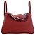 Hermès Red Clemence Lindy 30 Rosso Bordò