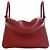 Hermès Red Clemence Lindy 30 Rosso Bordò - vista 2