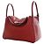 Hermès Red Clemence Lindy 30 Rosso Bordò - vista 7