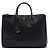 Borsa Prada Galleria Double Zip Large in pelle Saffiano nera Nero