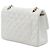Chanel White Small Classic Caviar Double Flap Weiß Aus weiß - Ansicht 2