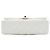 Chanel White Small Classic Caviar Double Flap Weiß Aus weiß - Ansicht 3