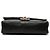 Chanel Black Medium Classic Lambskin Double Flap Noir - vue 3