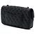 Chanel Black CC Quilted Lambskin East West Flap Nero - vista 2