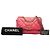 Chanel 19 Flap Medium aus rosa Lammleder Pink - Ansicht 8