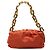 Bottega Veneta Pouch in nappa arancione con catena