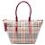 Borsa Tote Burberry Beige Small Haymarket Check Coated Canvas Salisbury