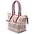 Borsa Tote Burberry Beige Small Haymarket Check Coated Canvas Salisbury - vista 2