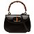Gucci Brown Small Calfskin Bamboo Night Marrone Marrone scuro