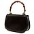 Gucci Brown Small Calfskin Bamboo Night Marrone Marrone scuro - vista 2