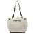 Borsa a tracolla a fisarmonica Chanel White Chocolate Bar in pelle di agnello LAX Bianco Crudo