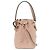 Borsa secchiello Fendi Mon Tresor Mini in pelle di vitello rosa