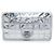 Chanel Silver CC Vinyl Ice Cube Flap Argenté