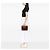 Céline Bolsa de Maquilhagem Celine Brown Macadam Coated Canvas Marrom - vista 7
