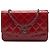 Wallet On Chain Chanel Portafoglio con catena Brilliant in pelle verniciata matelassé rosa CC